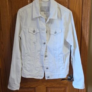 Old Navy White Jean Jacket